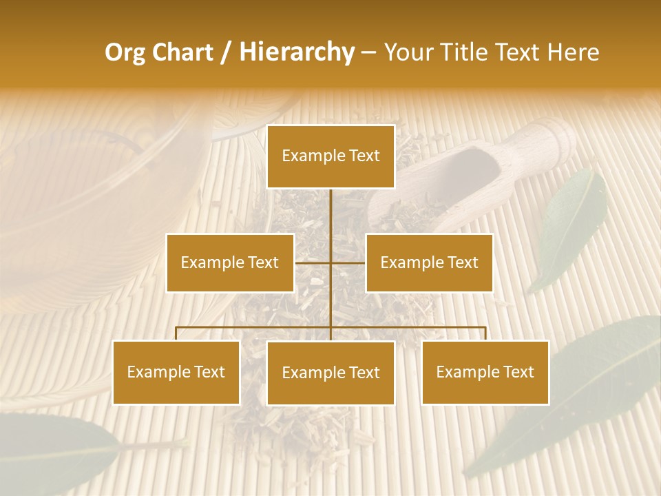 A Cup Of Tea Next To A Wooden Spoon PowerPoint Template