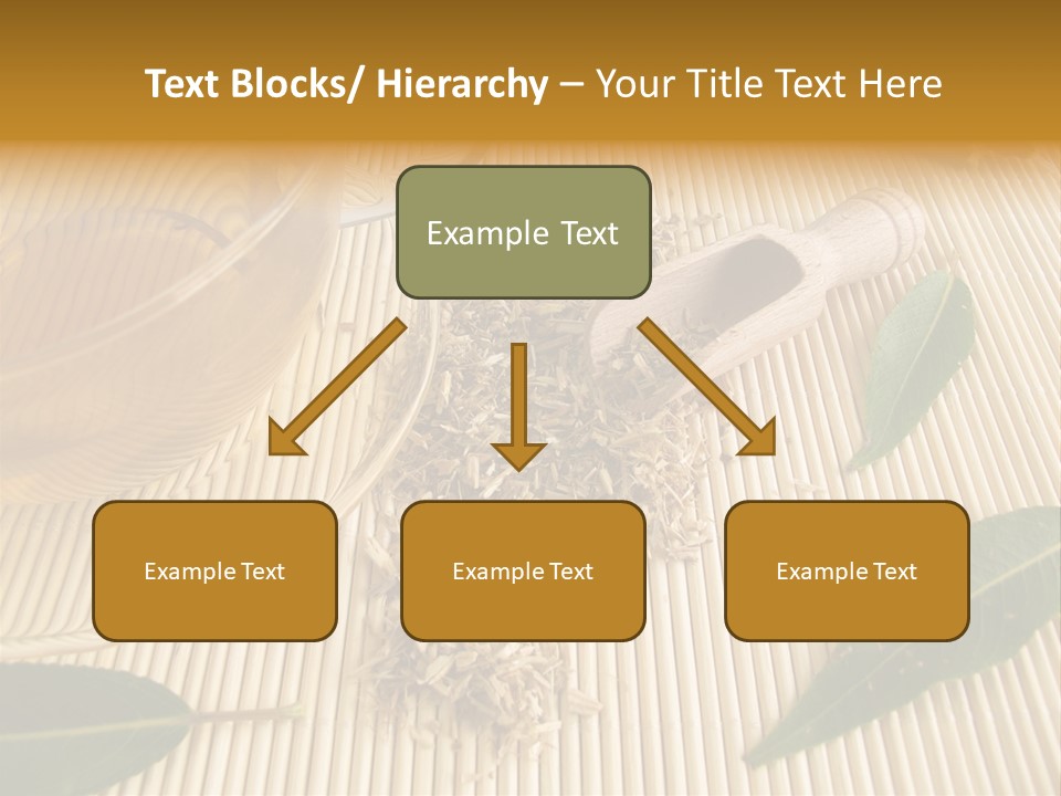 A Cup Of Tea Next To A Wooden Spoon PowerPoint Template