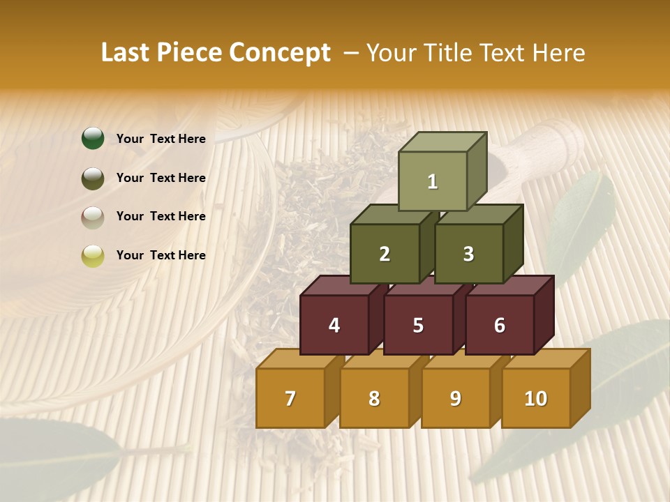 A Cup Of Tea Next To A Wooden Spoon PowerPoint Template