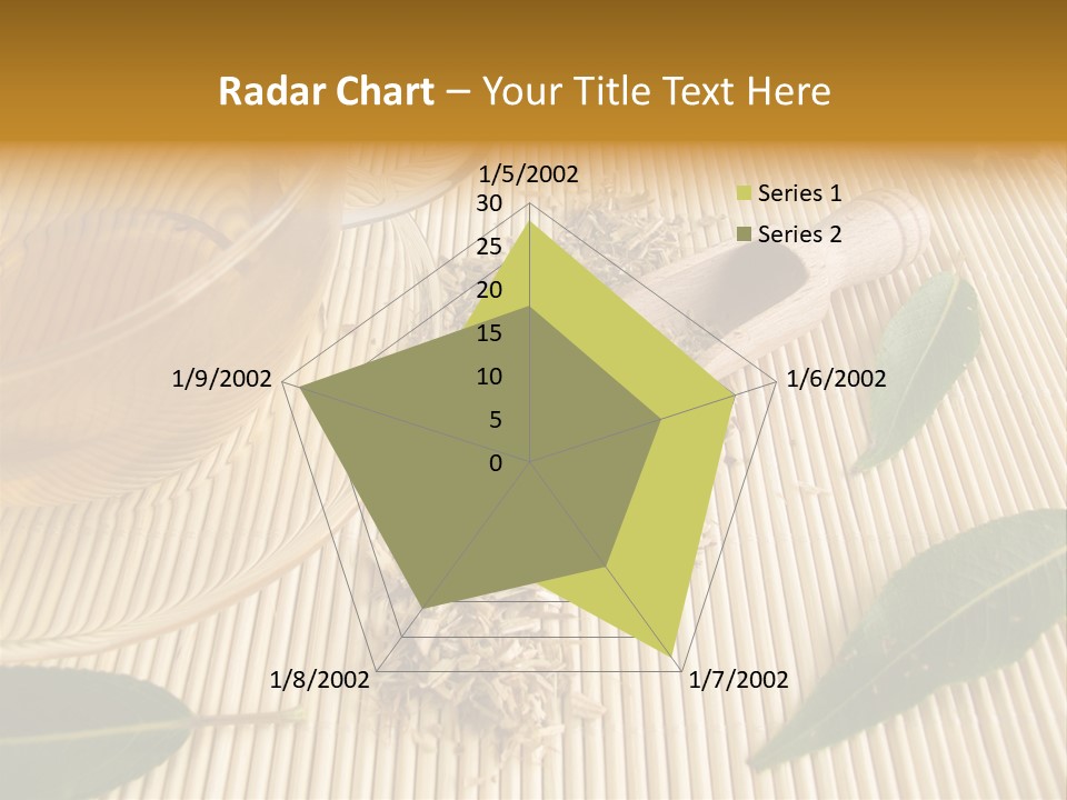 A Cup Of Tea Next To A Wooden Spoon PowerPoint Template