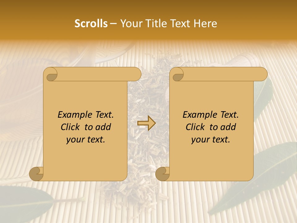 A Cup Of Tea Next To A Wooden Spoon PowerPoint Template