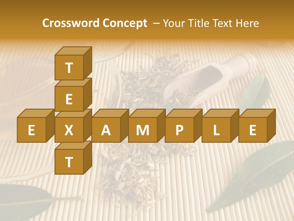 A Cup Of Tea Next To A Wooden Spoon PowerPoint Template