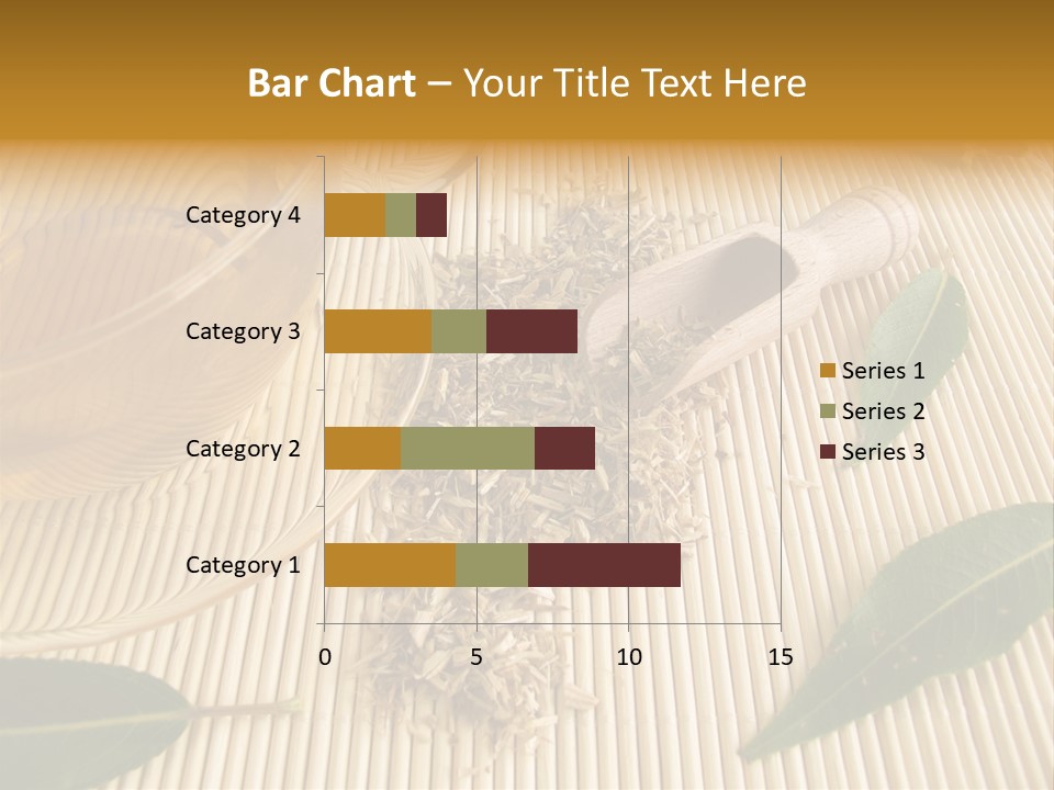 A Cup Of Tea Next To A Wooden Spoon PowerPoint Template