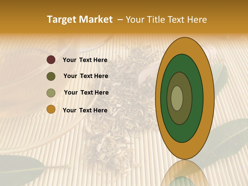 A Cup Of Tea Next To A Wooden Spoon PowerPoint Template