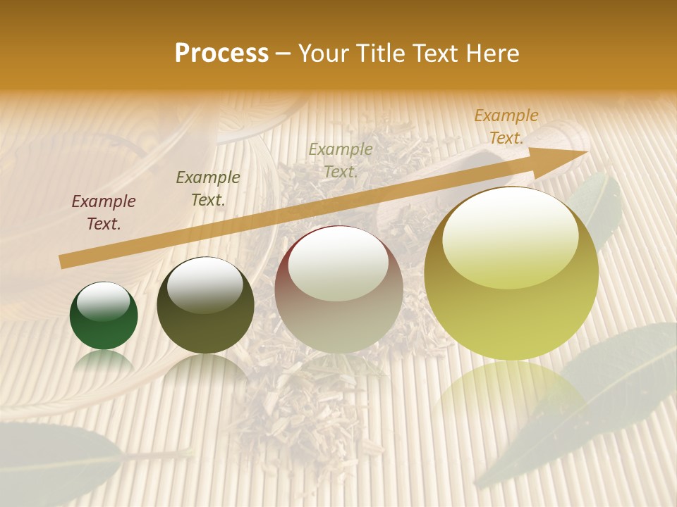 A Cup Of Tea Next To A Wooden Spoon PowerPoint Template