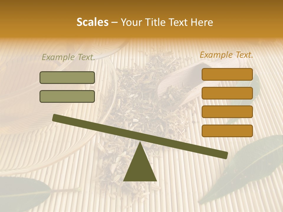 A Cup Of Tea Next To A Wooden Spoon PowerPoint Template