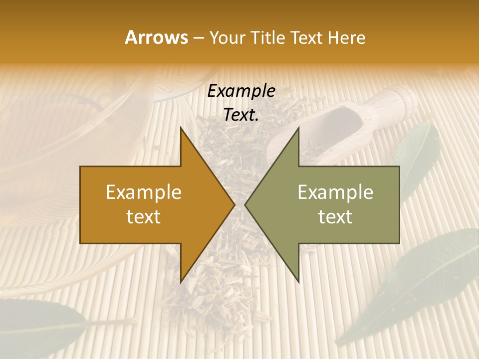 A Cup Of Tea Next To A Wooden Spoon PowerPoint Template