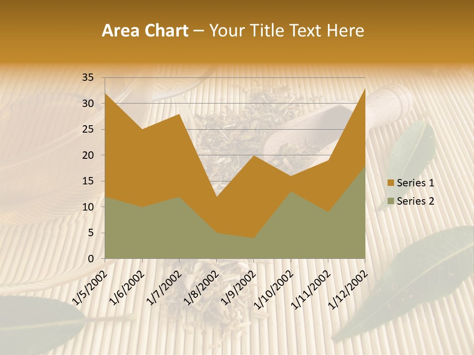 A Cup Of Tea Next To A Wooden Spoon PowerPoint Template