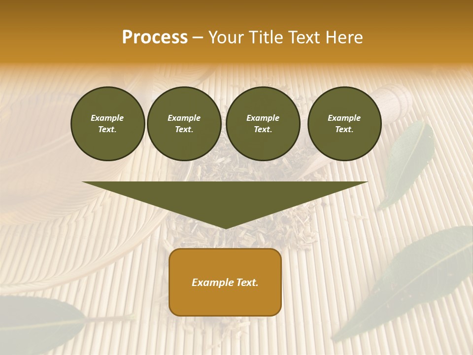 A Cup Of Tea Next To A Wooden Spoon PowerPoint Template