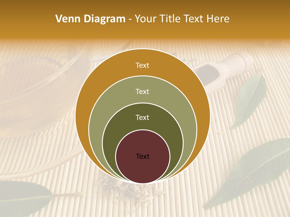 A Cup Of Tea Next To A Wooden Spoon PowerPoint Template