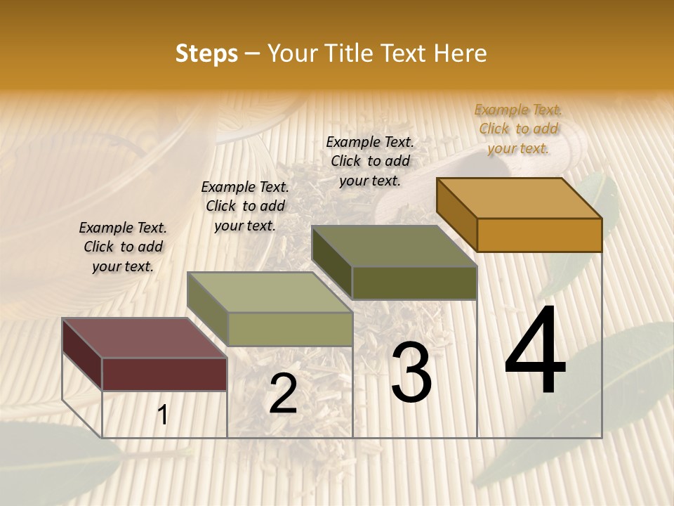 A Cup Of Tea Next To A Wooden Spoon PowerPoint Template