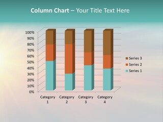 Smart Looking At Camera Indoors PowerPoint Template