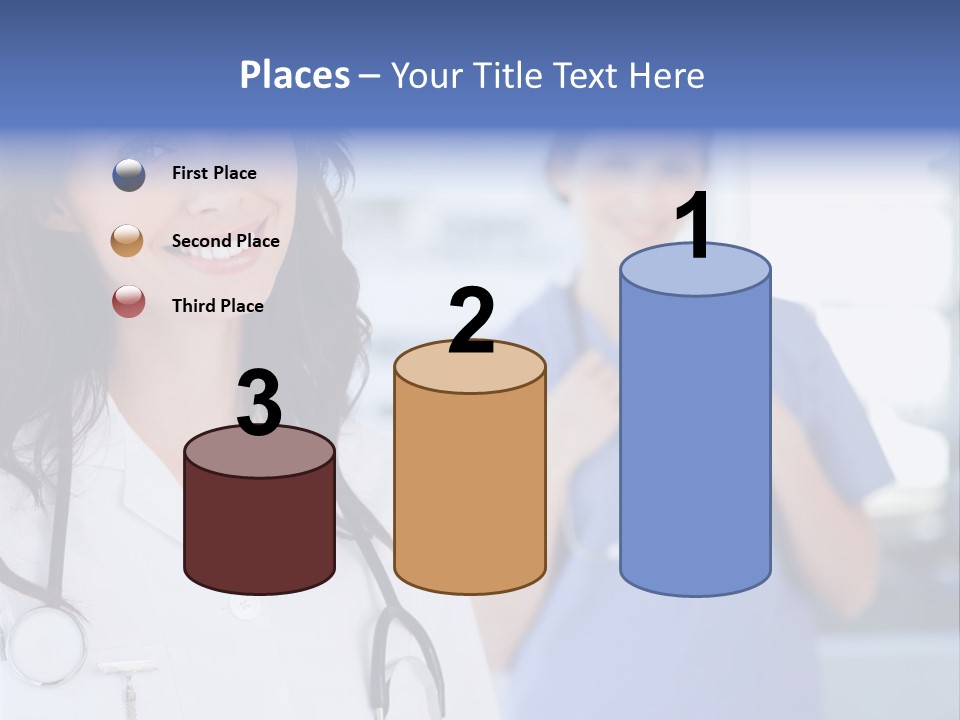 Smart Looking At Camera Indoors PowerPoint Template