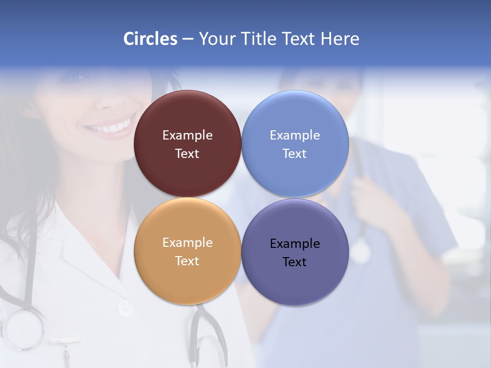 Smart Looking At Camera Indoors PowerPoint Template