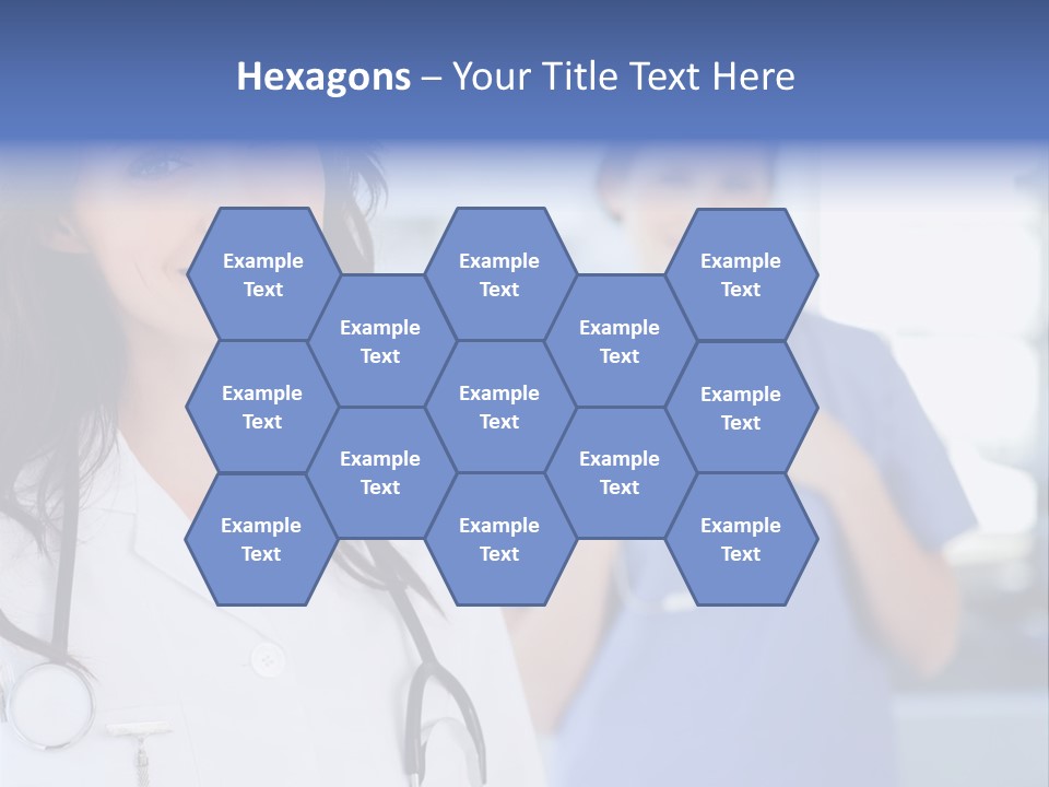 Smart Looking At Camera Indoors PowerPoint Template