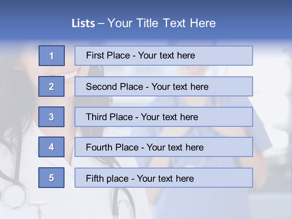 Smart Looking At Camera Indoors PowerPoint Template