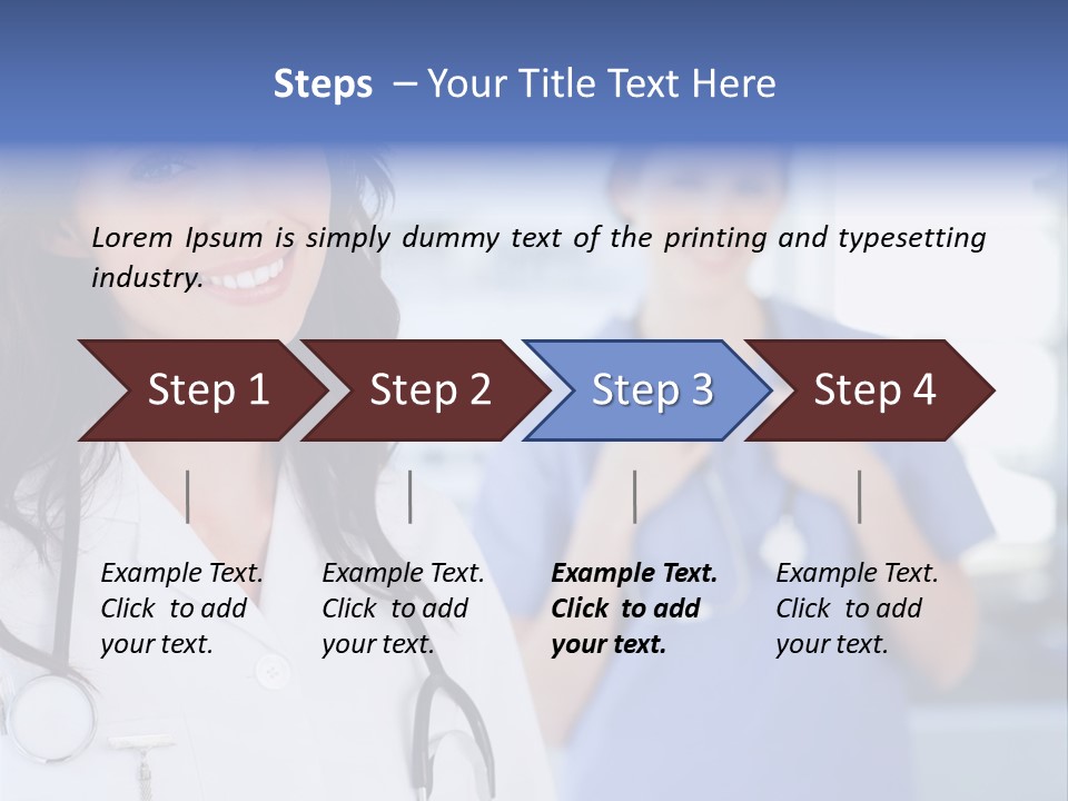 Smart Looking At Camera Indoors PowerPoint Template