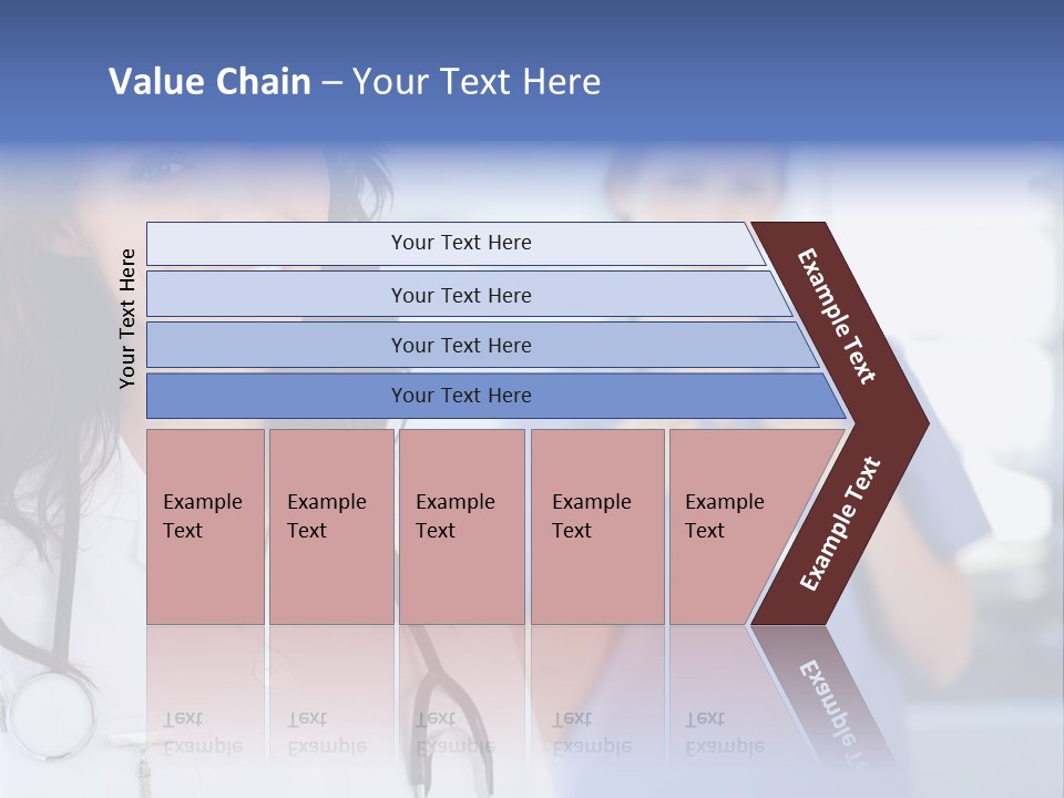 Smart Looking At Camera Indoors PowerPoint Template