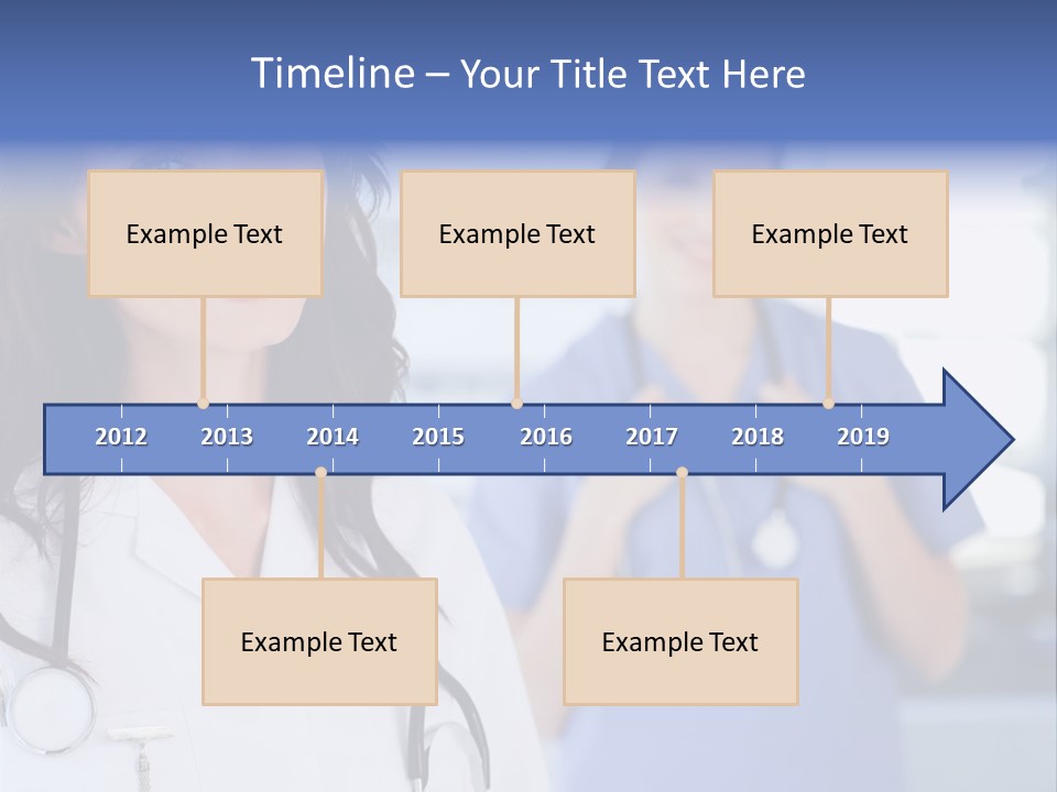 Smart Looking At Camera Indoors PowerPoint Template