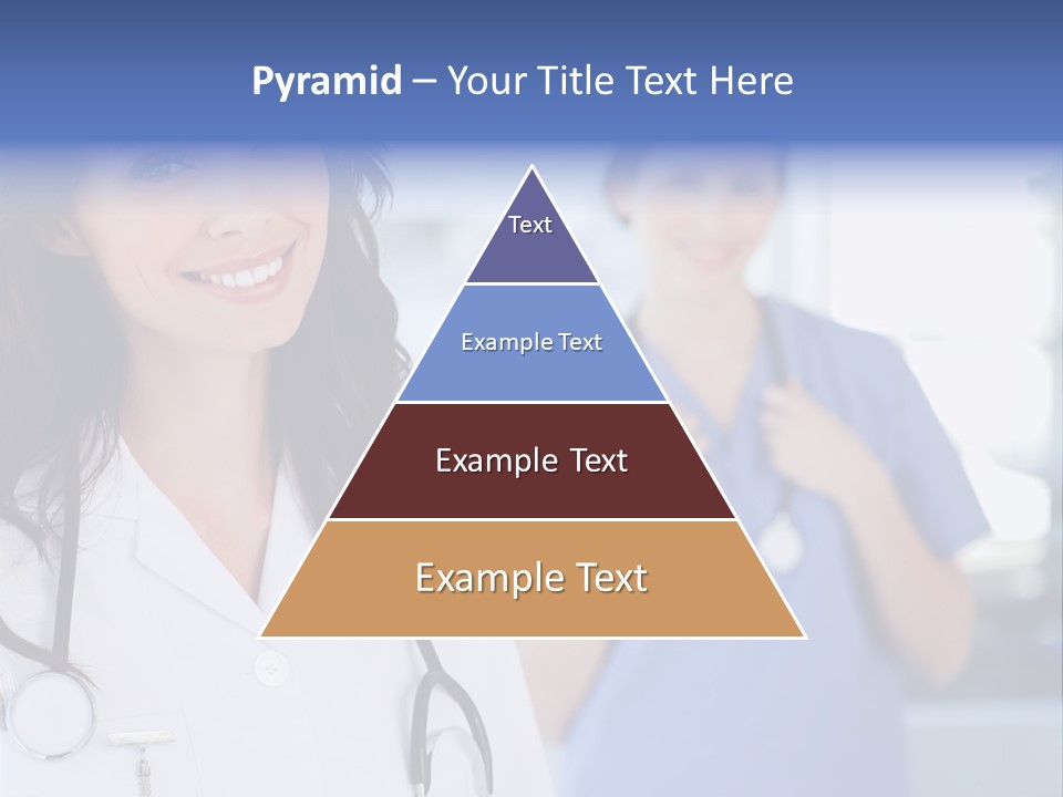 Smart Looking At Camera Indoors PowerPoint Template