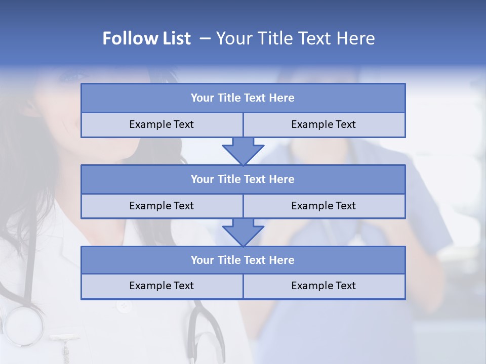 Smart Looking At Camera Indoors PowerPoint Template