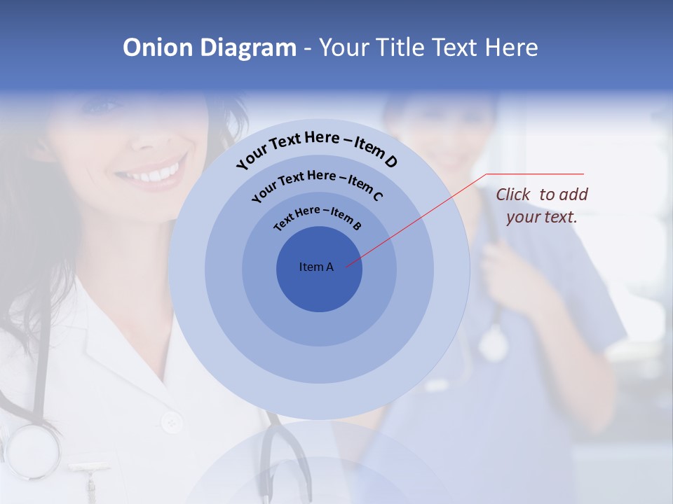 Smart Looking At Camera Indoors PowerPoint Template