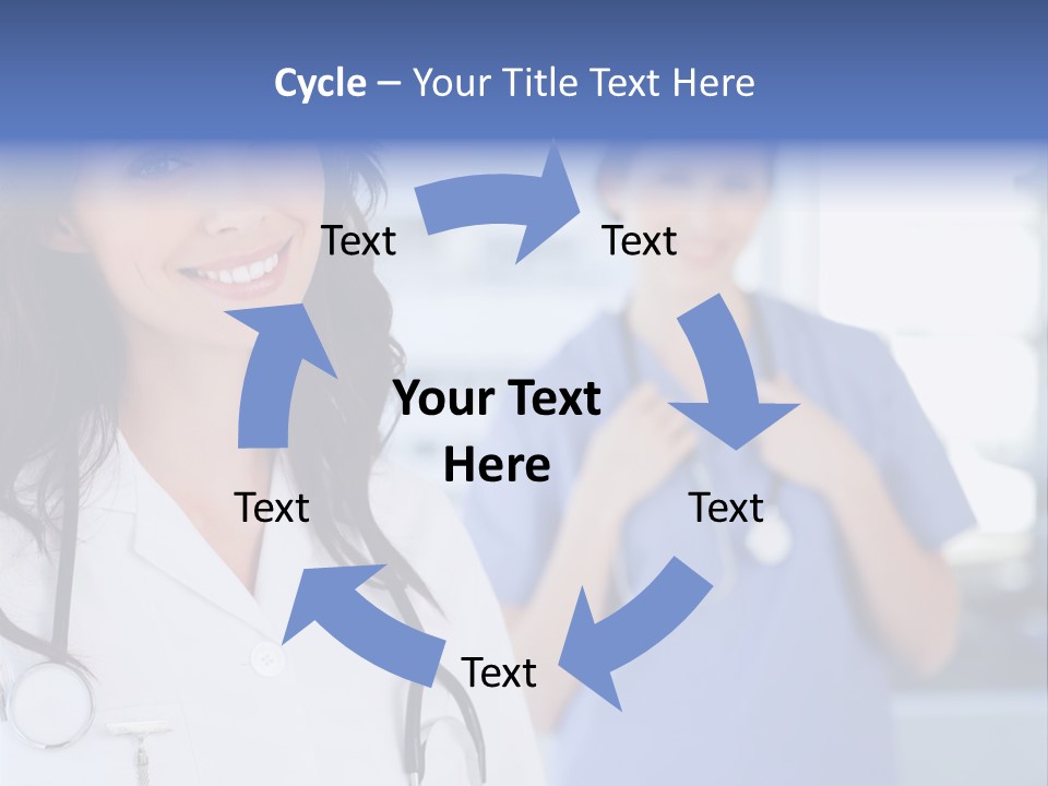 Smart Looking At Camera Indoors PowerPoint Template