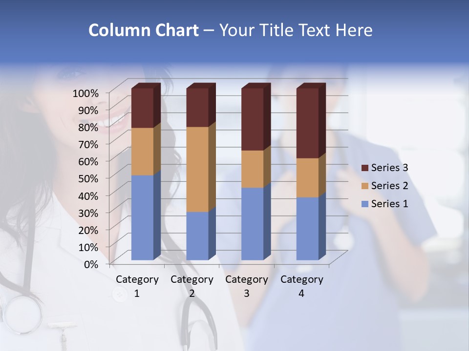 Smart Looking At Camera Indoors PowerPoint Template