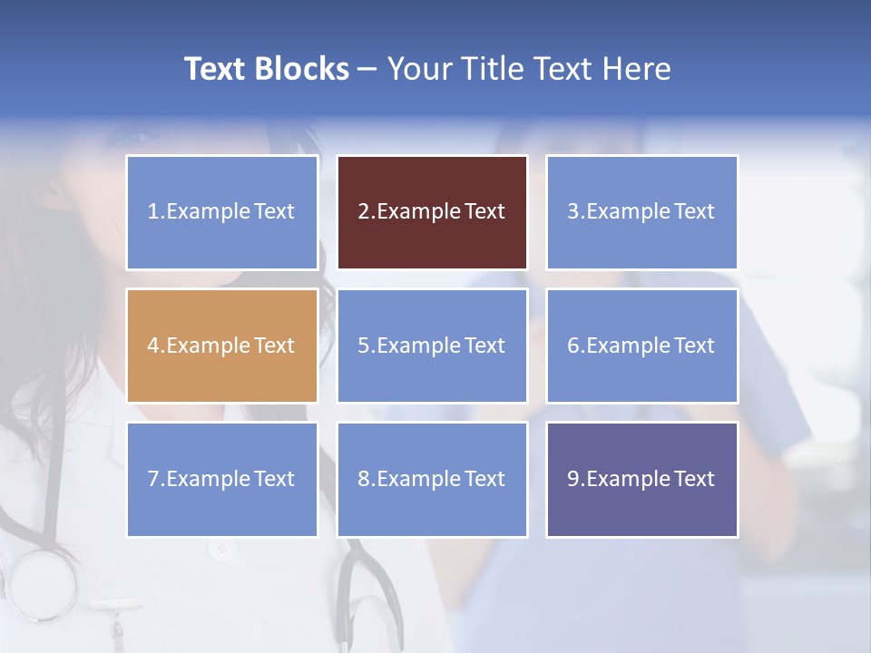 Smart Looking At Camera Indoors PowerPoint Template