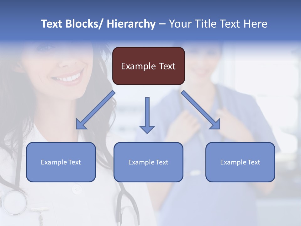 Smart Looking At Camera Indoors PowerPoint Template