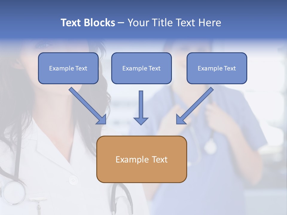 Smart Looking At Camera Indoors PowerPoint Template