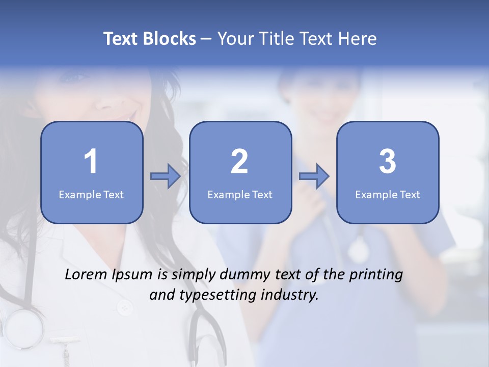 Smart Looking At Camera Indoors PowerPoint Template