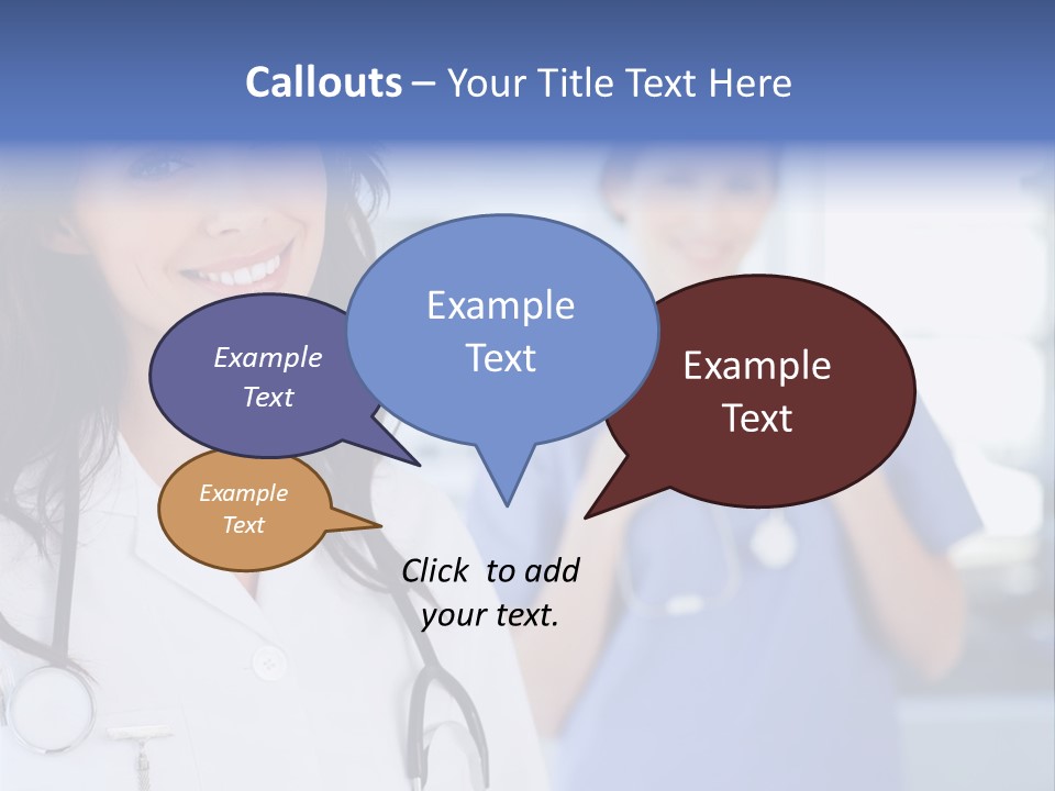 Smart Looking At Camera Indoors PowerPoint Template