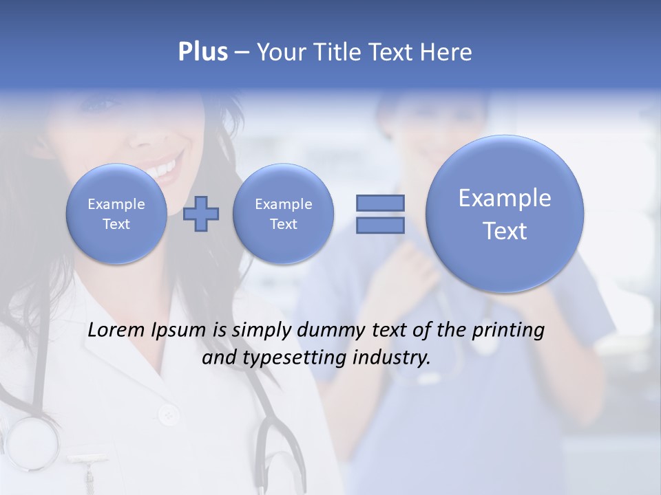 Smart Looking At Camera Indoors PowerPoint Template