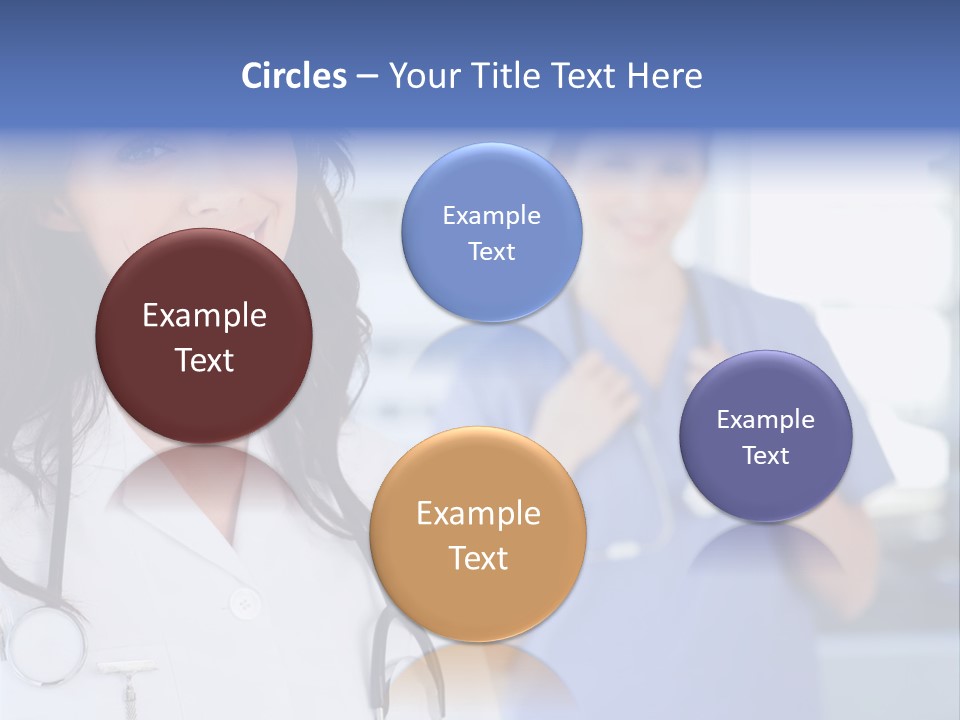 Smart Looking At Camera Indoors PowerPoint Template