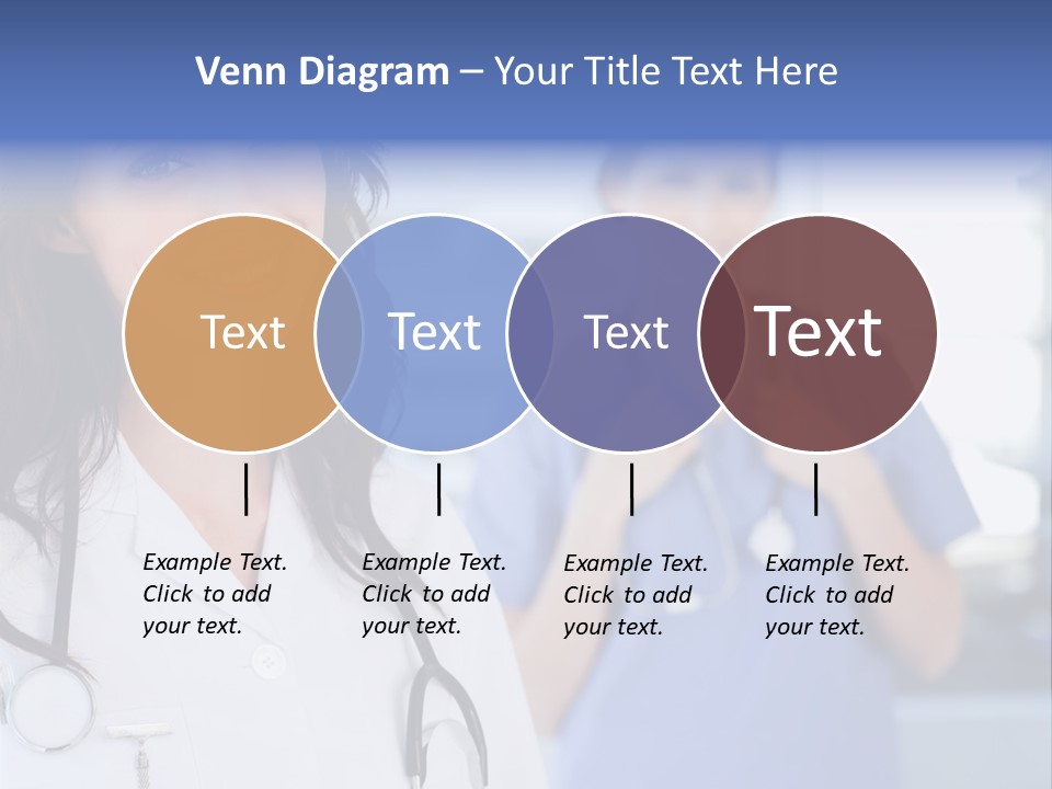 Smart Looking At Camera Indoors PowerPoint Template