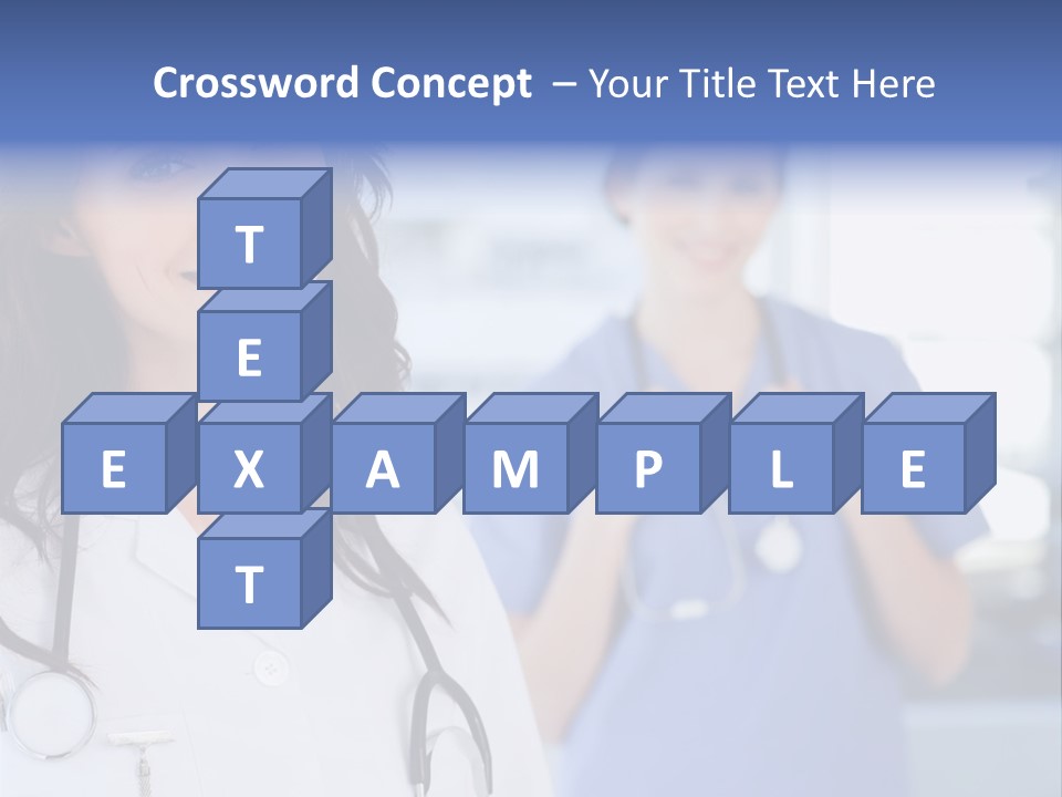 Smart Looking At Camera Indoors PowerPoint Template