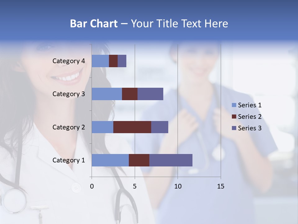 Smart Looking At Camera Indoors PowerPoint Template