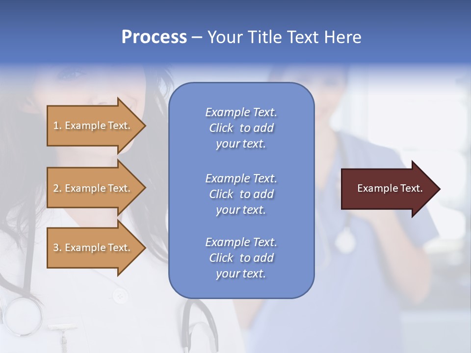 Smart Looking At Camera Indoors PowerPoint Template