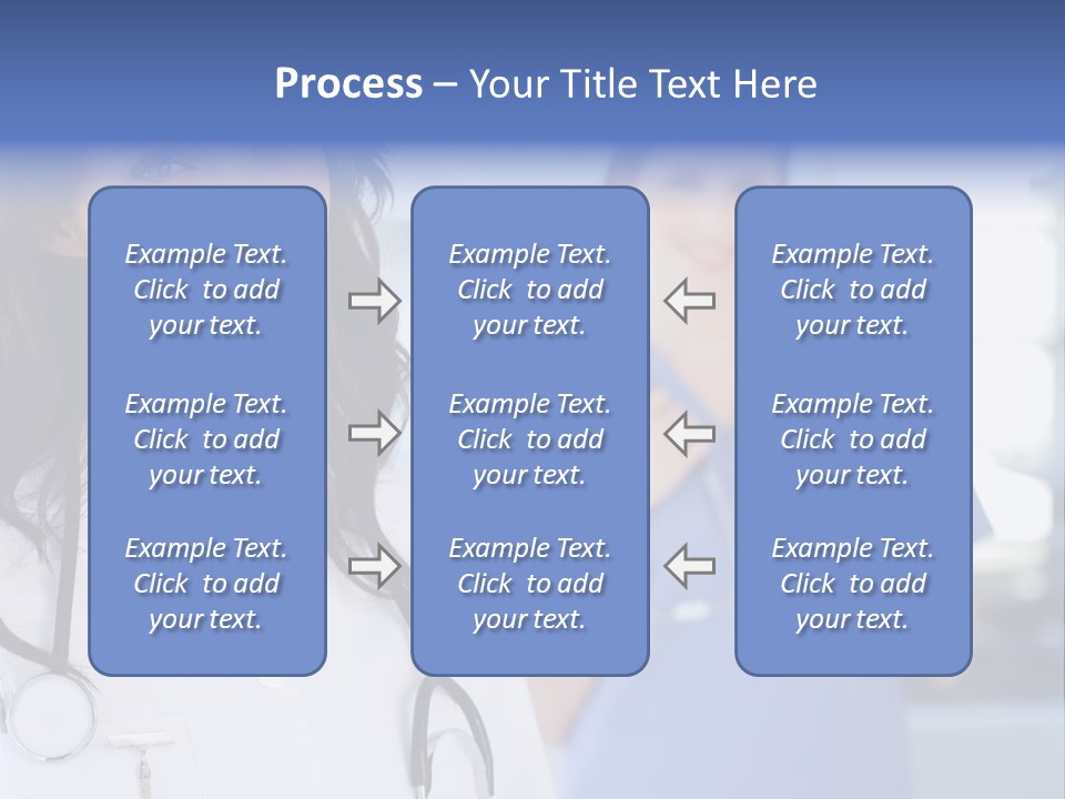 Smart Looking At Camera Indoors PowerPoint Template
