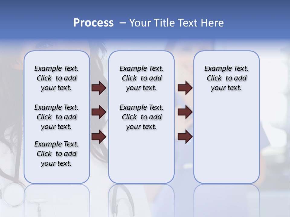 Smart Looking At Camera Indoors PowerPoint Template