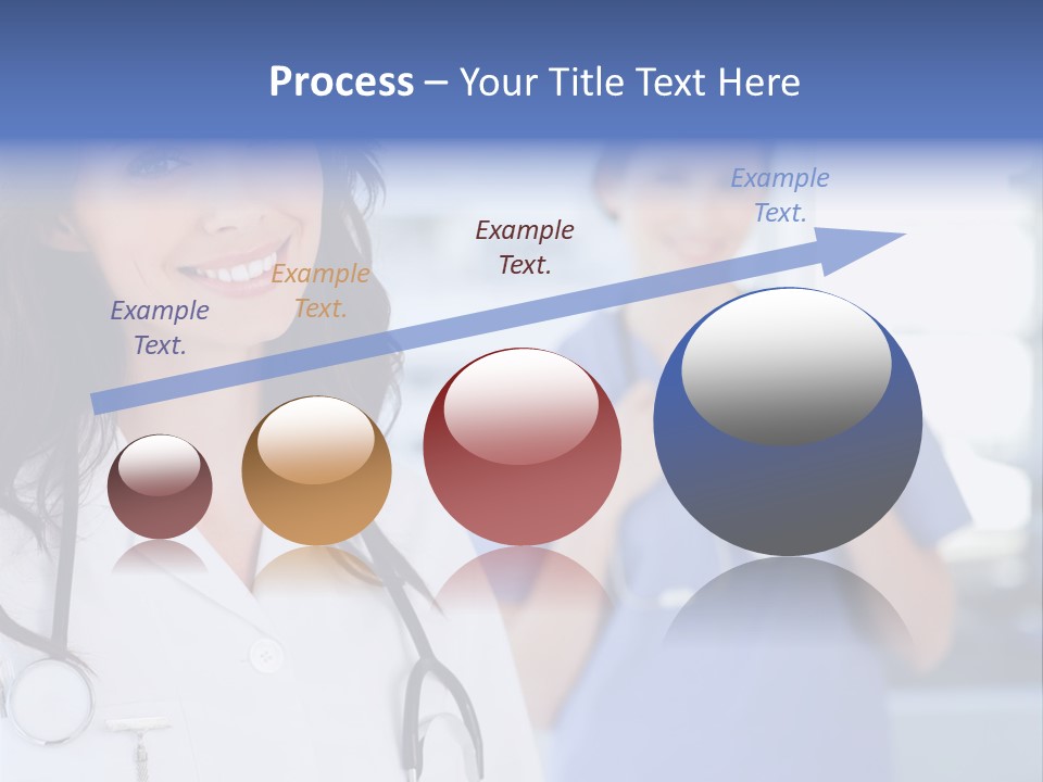 Smart Looking At Camera Indoors PowerPoint Template