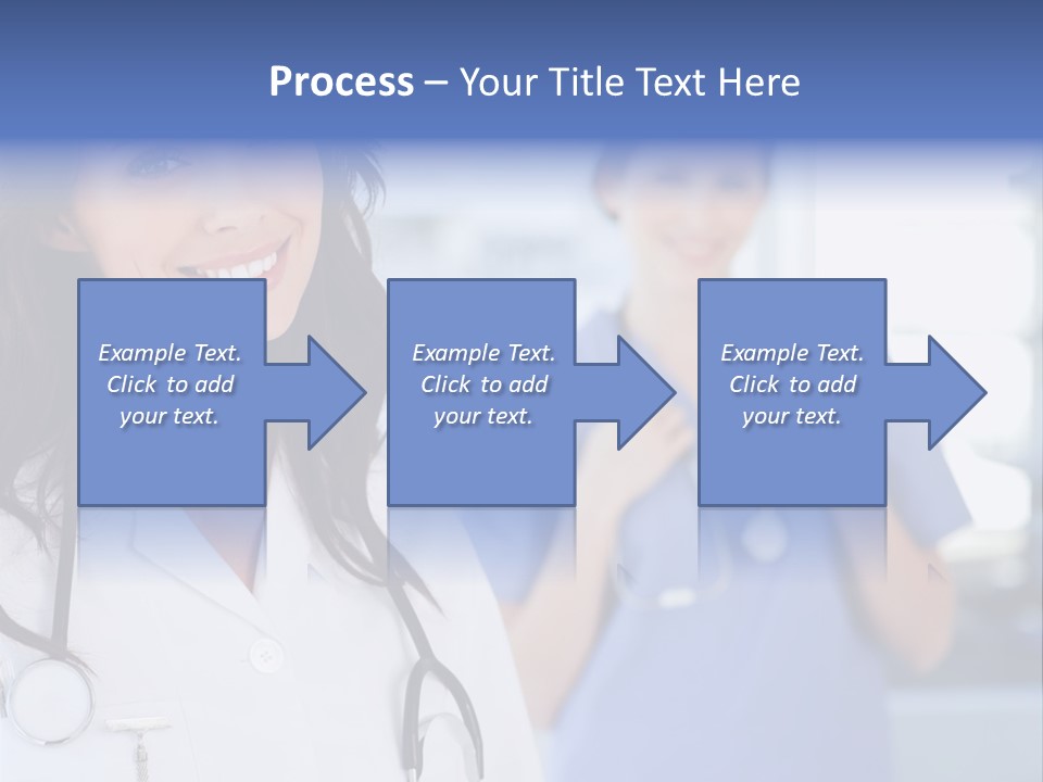 Smart Looking At Camera Indoors PowerPoint Template