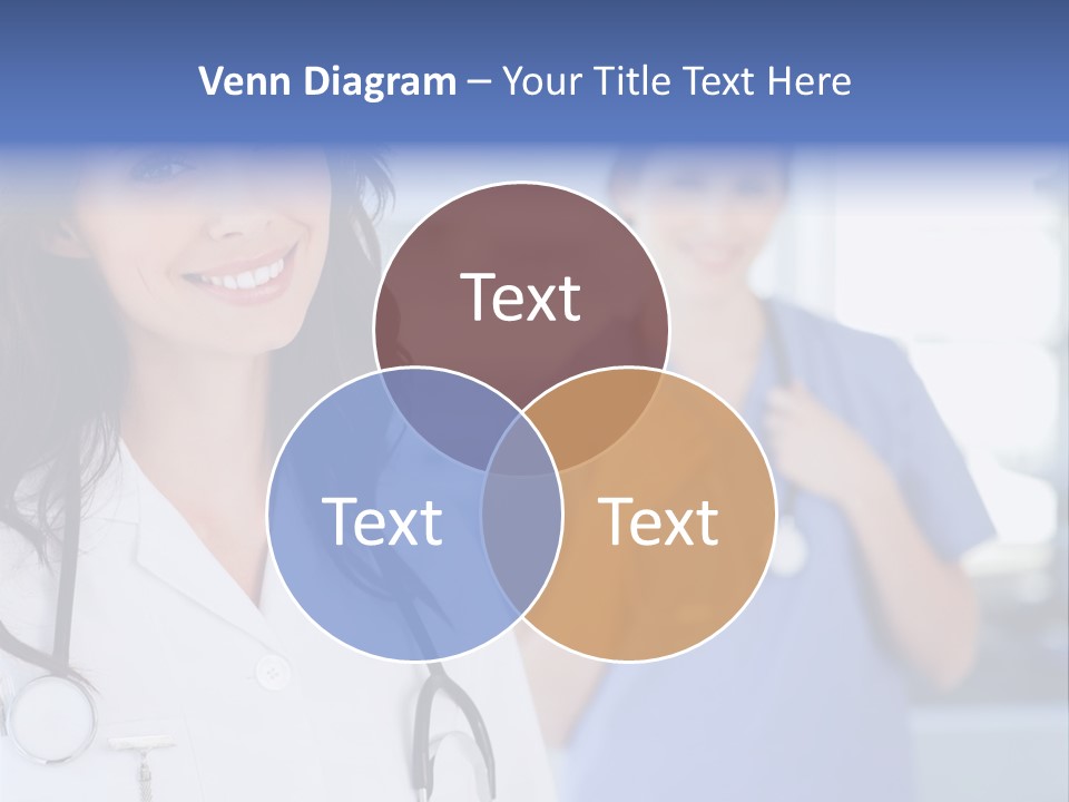 Smart Looking At Camera Indoors PowerPoint Template