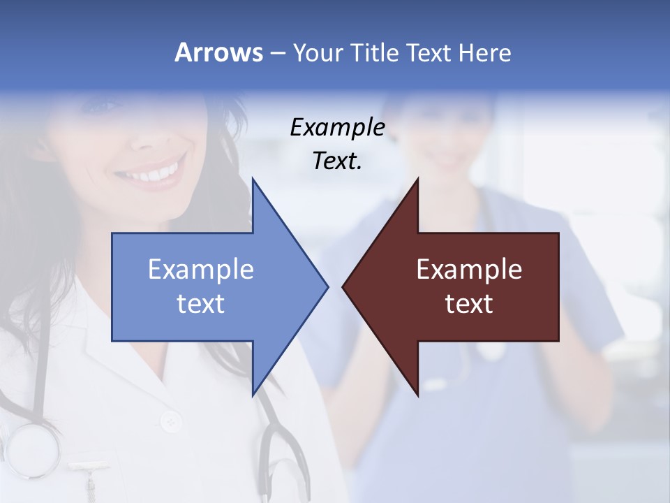 Smart Looking At Camera Indoors PowerPoint Template