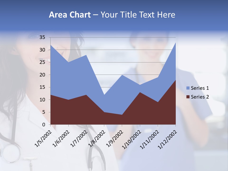 Smart Looking At Camera Indoors PowerPoint Template