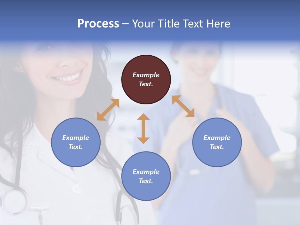 Smart Looking At Camera Indoors PowerPoint Template