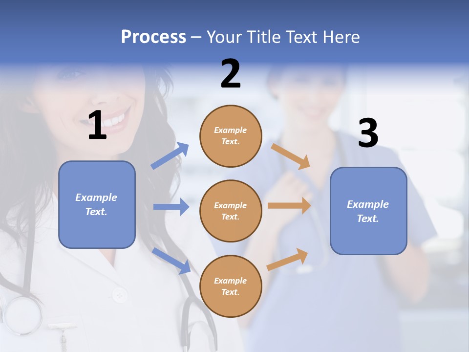 Smart Looking At Camera Indoors PowerPoint Template