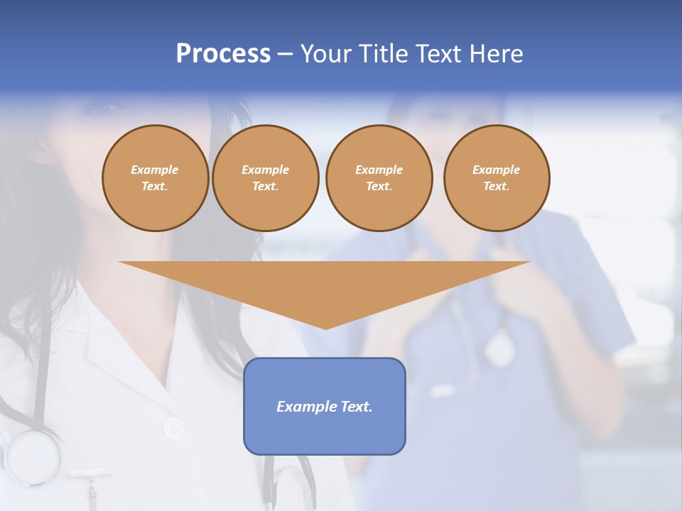 Smart Looking At Camera Indoors PowerPoint Template