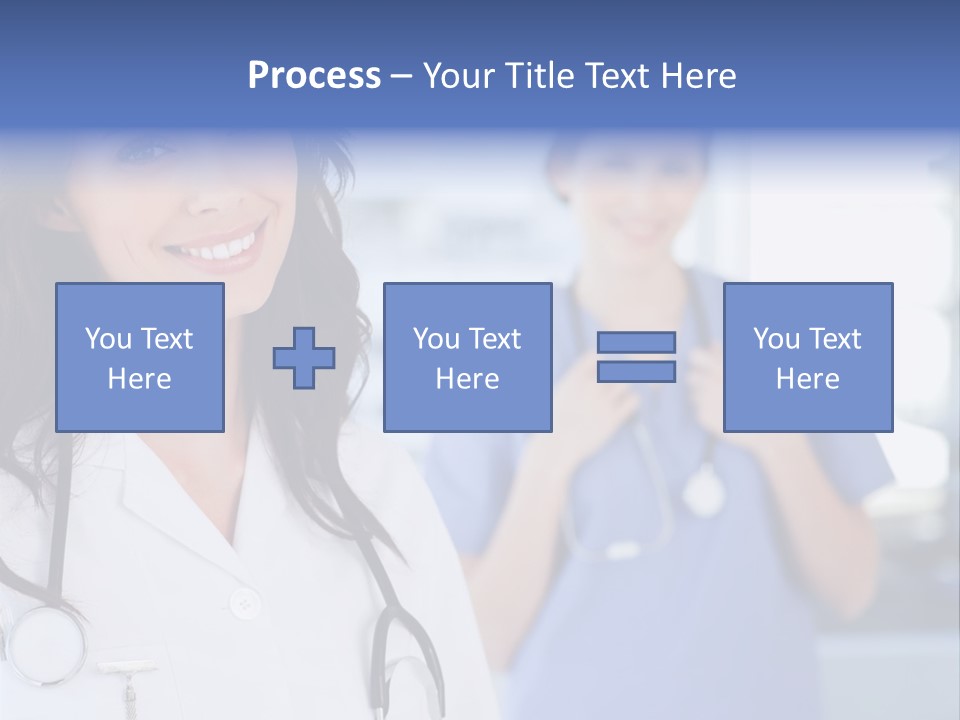 Smart Looking At Camera Indoors PowerPoint Template